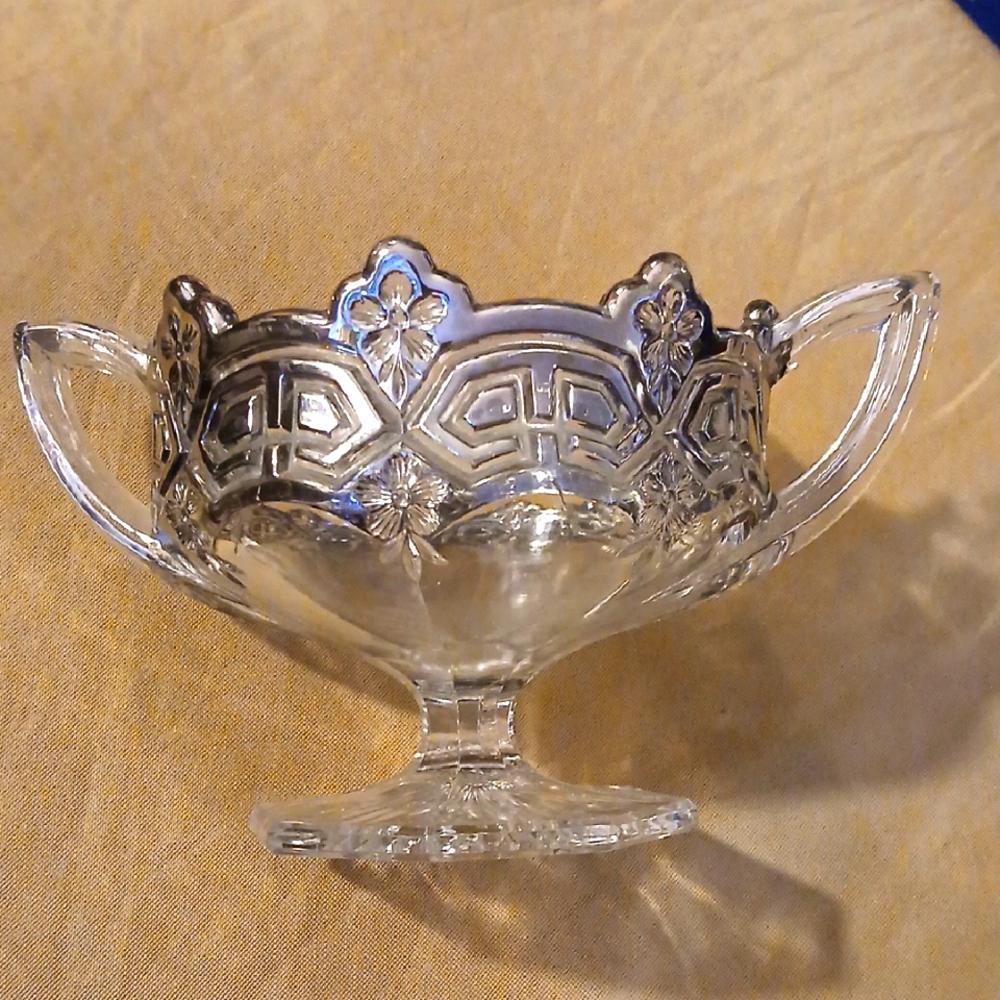 Elegant Athenia Clear Glass JELLY Bowl by TIFFIN Franciscan
